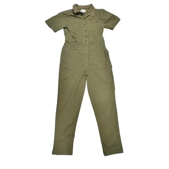 Green Jumpsuit Women’s Medium Utility Gorpcore Military St Patricks Shamrock - Picture 2 of 16